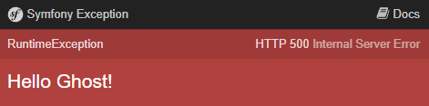 Symfony error