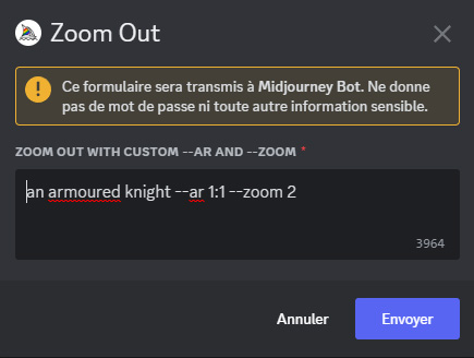 Modal de modification du prompt